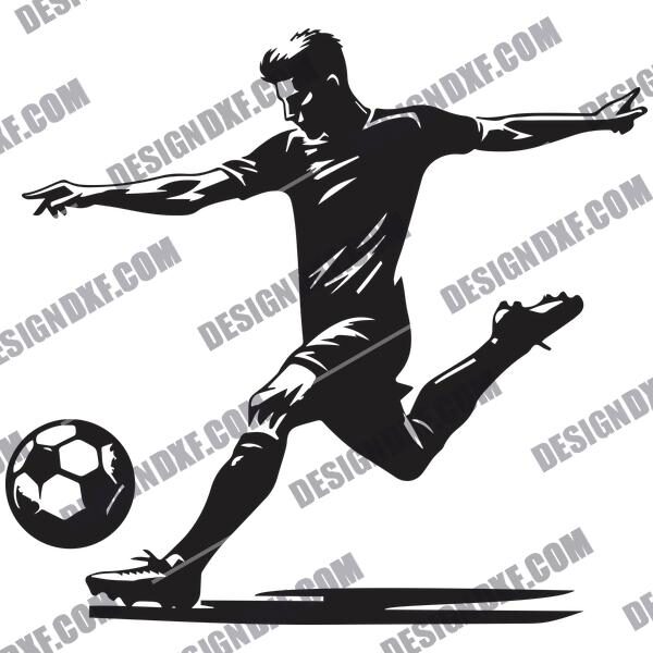 Football Player DXF File