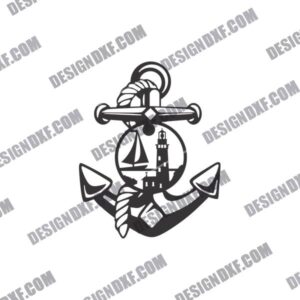 Panel Anchor DXF File for CNC Machines