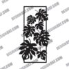 Leaf Pattern Decorative DXF File for CNC Cutting